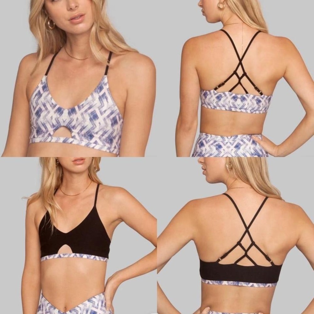 Wolven Oasis Reversible Crisscross Bra‎ XL NWT Sustainable Activewear